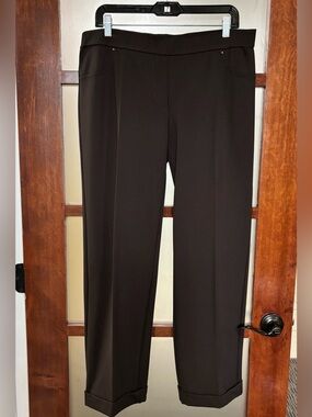Bariloche Women’s Brown Pull-On Cuffed Straight Trousers